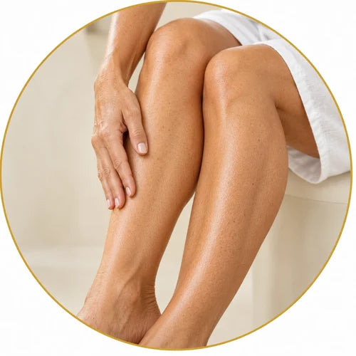 Woman's knees and legs