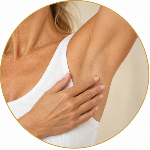 Woman's underarm area